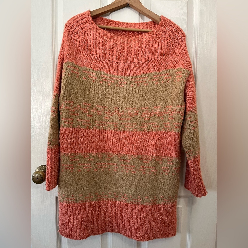 Pilcro striped Rugby Tunic Knit Sweater XS oversized